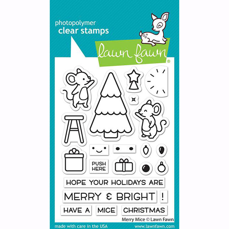 Lawn Fawn - Clear Stamp - Merry Mice