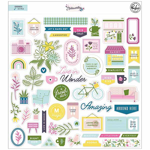 Pinkfresh Studio - Days of splendor - Floral Ephemera Pack