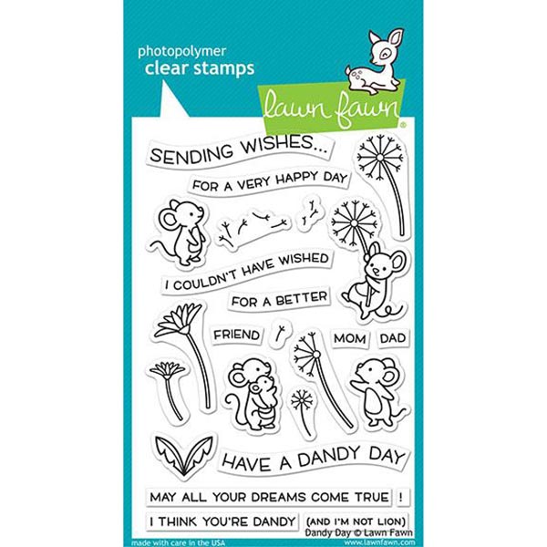 Lawn Fawn - Clear Stamp - Dandy Day