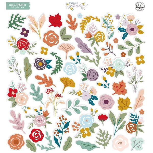 Pinkfresh Studio - Days of splendor - Floral Ephemera Pack