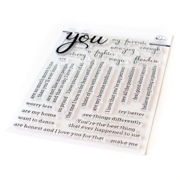 Pinkfresh Studio - Clear Stamps - Simply Sentiments - You