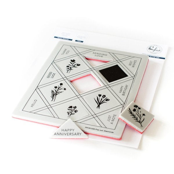 Pinkfresh Studio - Cling Stamp - Pop Out: Diamonds