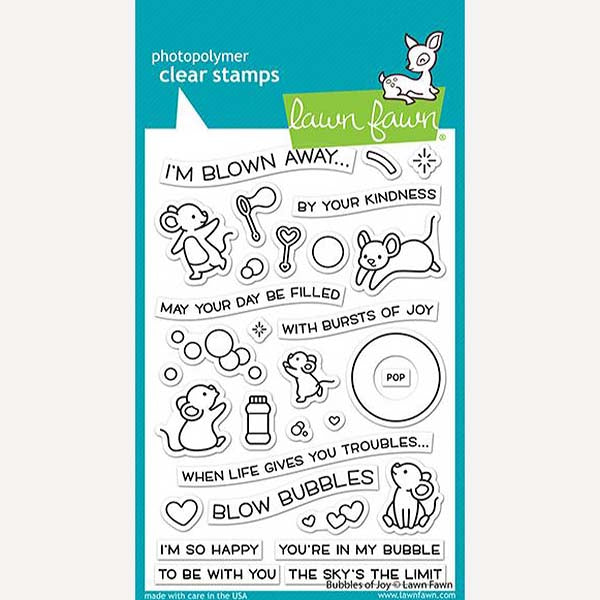 Lawn Fawn - Clear Stamp - Bubbles Of Joy