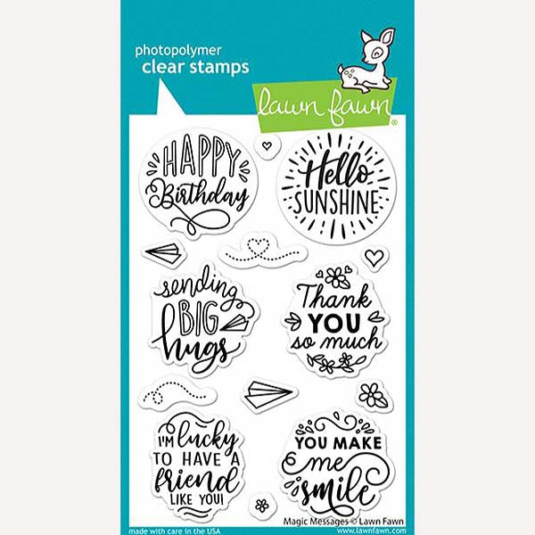 Lawn Fawn - Clear Stamp - Magic Messages