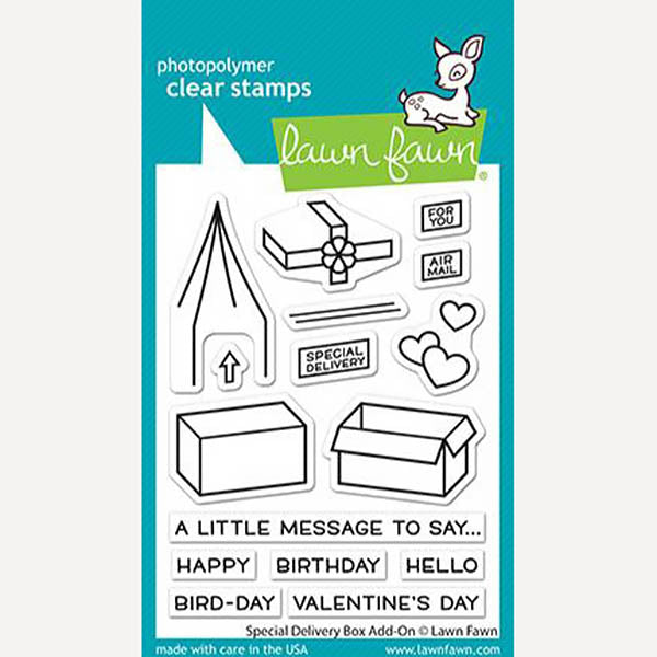 Lawn Fawn - Clear Stamp - Special Delivery Box Add On