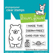 Load image into Gallery viewer, Lawn Fawn - Clear Stamp - Germ-Free Bear
