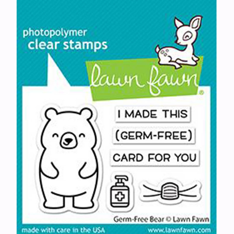 Lawn Fawn - Clear Stamp - Germ-Free Bear