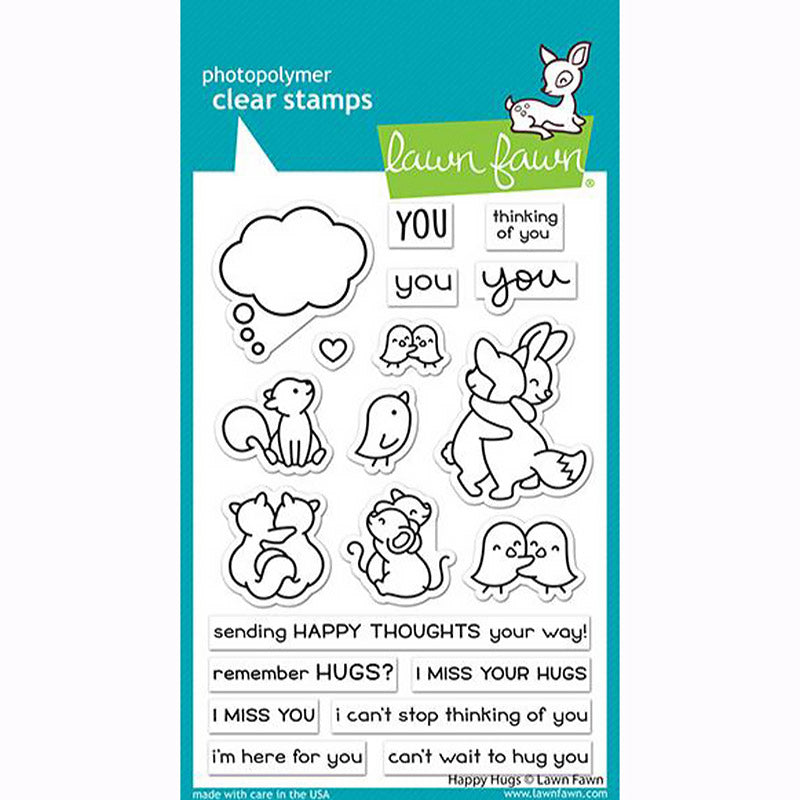 Lawn Fawn - Clear Stamp - Happy Hugs