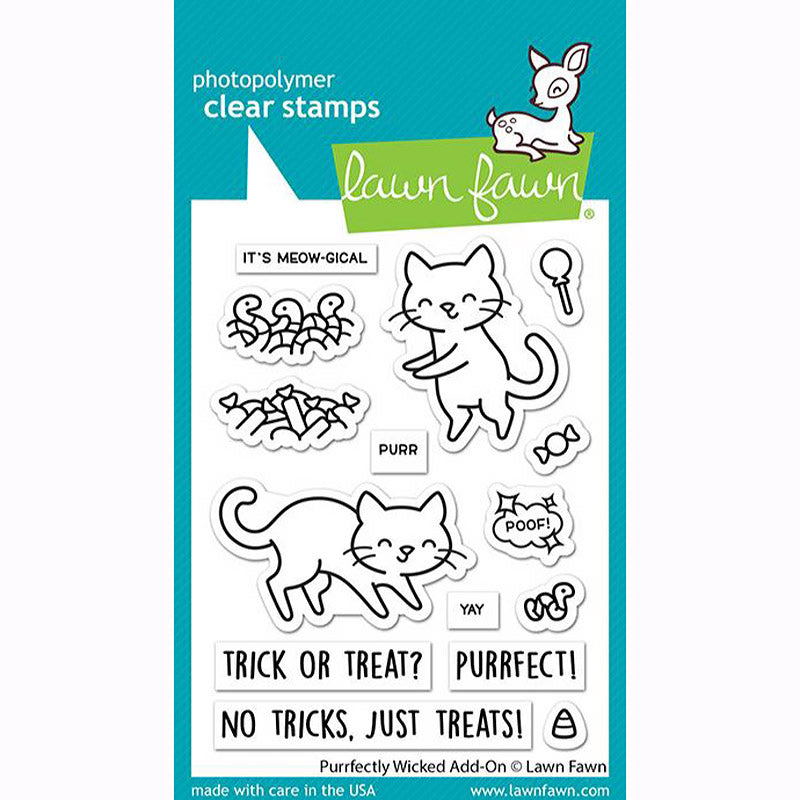 Lawn Fawn - Clear Stamp - Purfectly Wicked Add-On